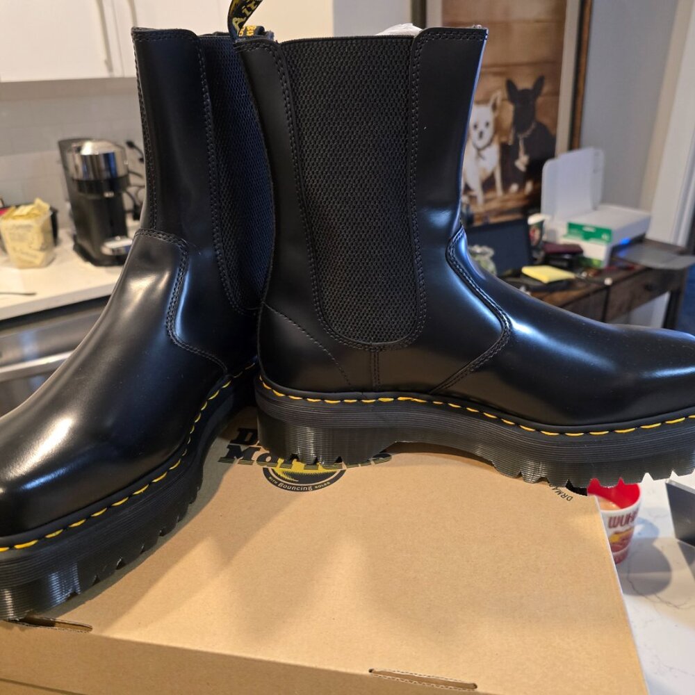 Dr. Martens 2976 Hi Quad Squared Platform Boot 31151001 Mens Size 12 US NEW - Picture 4 of 11